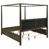 Gran Park Dark Cocoa Queen Four Poster Canopy Bed by Coaster at Eve Furniture