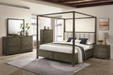 Gran Park Dark Cocoa Queen Four Poster Canopy Bed by Coaster at Eve Furniture