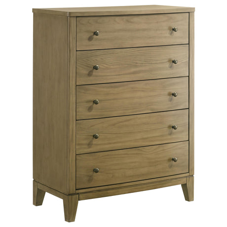 Granada 5-drawer Bedroom Chest of Drawers Natural Pine by Coaster at Eve Furniture