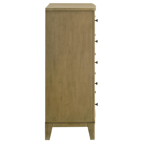 Granada 5-drawer Bedroom Chest of Drawers Natural Pine by Coaster at Eve Furniture