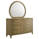 Granada 8-drawer Dresser and Mirror Natural Pine