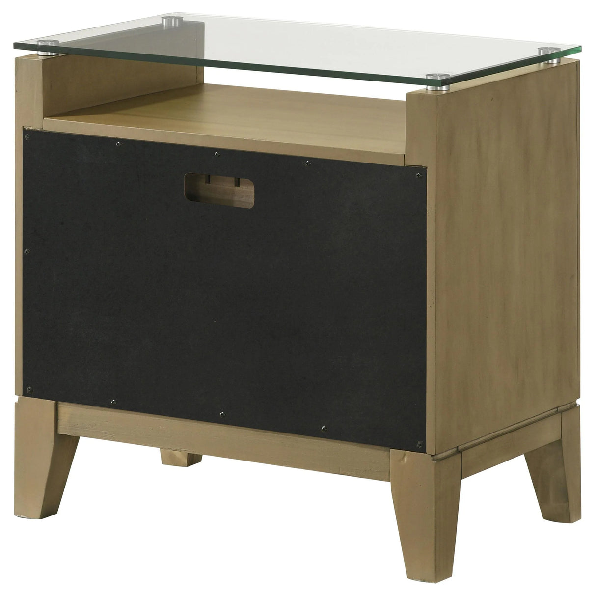 Granada Natural Pine 2-drawer Glass Top Nightstand by Coaster at Eve Furniture