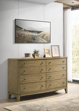 Granada Natural Pine 8-drawer Dresser Cabinet by Coaster at Eve Furniture