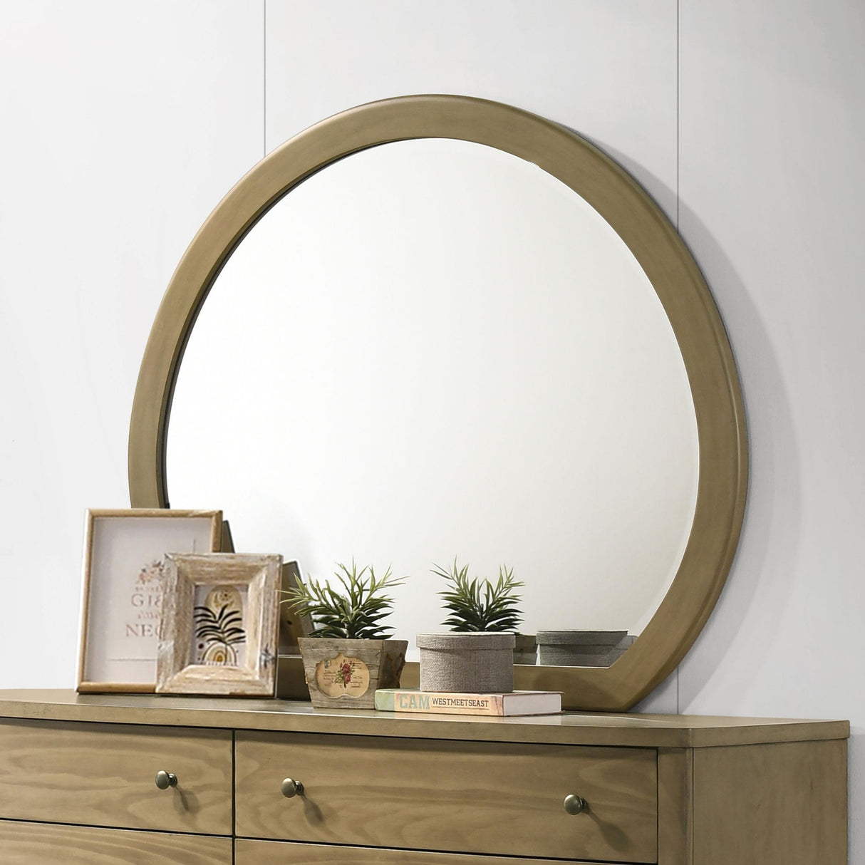 Granada Natural Pine Dresser Mirror by Coaster at Eve Furniture