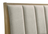 Granada Natural Pine Upholstered Eastern King Panel Bed by Coaster at Eve Furniture