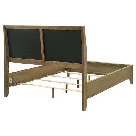 Granada Natural Pine Upholstered Queen Panel Bed by Coaster at Eve Furniture