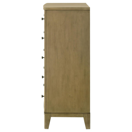 Granada 5-drawer Bedroom Chest of Drawers Natural Pine by Coaster at Eve Furniture