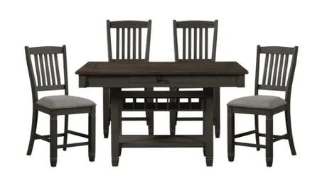 Granby Antique Black Counter Height Table by Homelegance at Eve Furniture