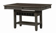 Granby Antique Black Counter Height Table by Homelegance at Eve Furniture