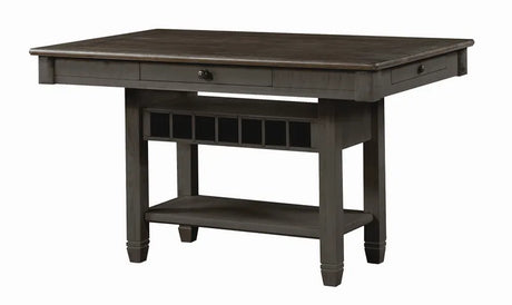 Granby Antique Black Counter Height Table by Homelegance at Eve Furniture