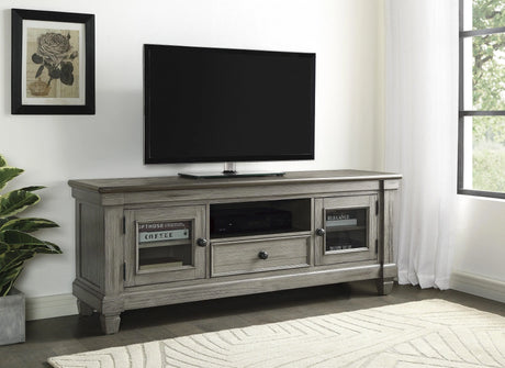 Granby Antique Gray 64" TV Stand by Homelegance at Eve Furniture