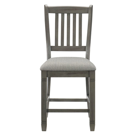 Granby Antique Gray Counter Chair, Set of 2 by Homelegance at Eve Furniture