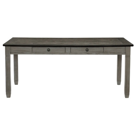 Granby Antique Gray Dining Table by Homelegance at Eve Furniture