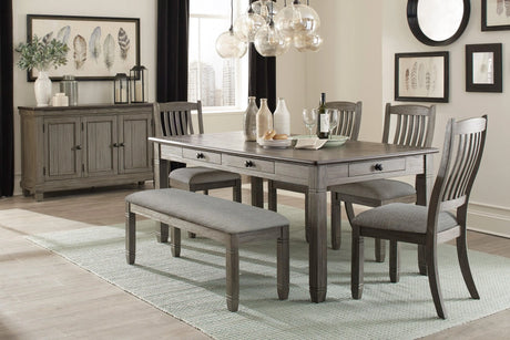 Granby Antique Gray Side Chair, Set of 2 by Homelegance at Eve Furniture