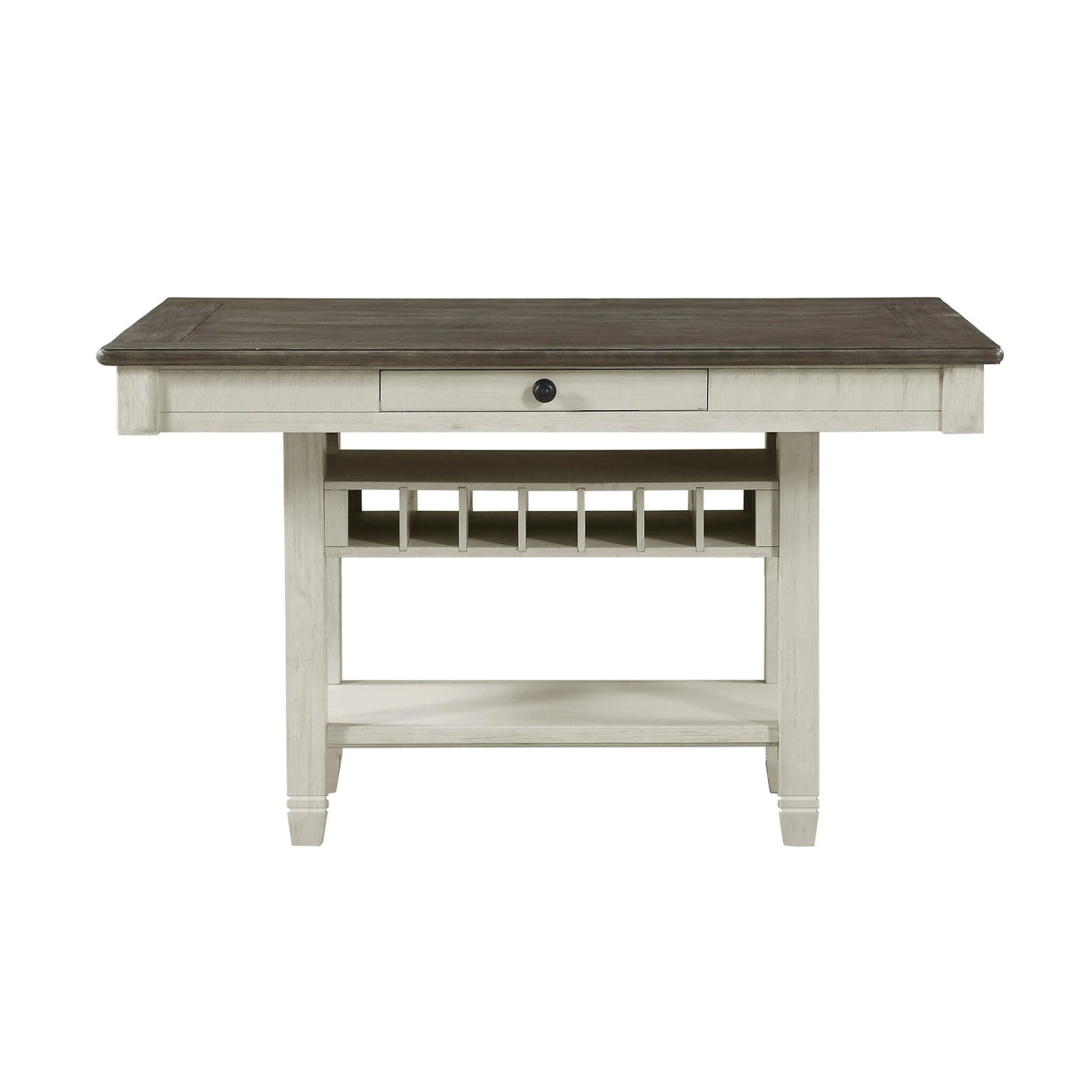 Granby Antique White Counter Height Table by Homelegance at Eve Furniture