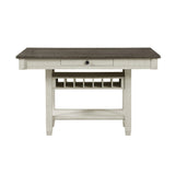 Granby Antique White Counter Height Table by Homelegance at Eve Furniture
