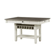 Granby Antique White Counter Height Table by Homelegance at Eve Furniture