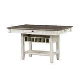 Granby Antique White Counter Height Table by Homelegance at Eve Furniture