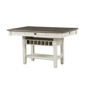 Granby Antique White Counter Height Table by Homelegance at Eve Furniture