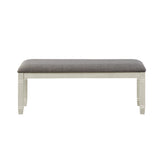 Granby Antique White Dining Bench by Homelegance at Eve Furniture