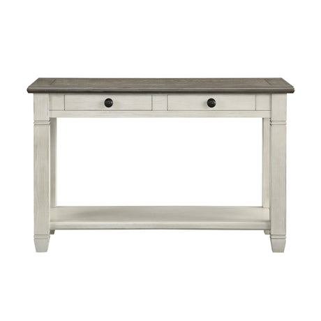 Granby Antique White Sofa Table by Homelegance at Eve Furniture