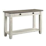 Granby Antique White Sofa Table by Homelegance at Eve Furniture