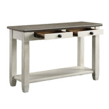 Granby Antique White Sofa Table by Homelegance at Eve Furniture