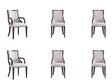 Grand 6-Piece Dining Chairs in Light Grey by Manhattan Comfort at Eve Furniture