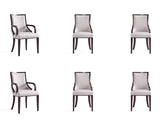 Grand 6-Piece Dining Chairs in Light Grey by Manhattan Comfort at Eve Furniture
