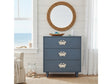 Grand Bay Navy/White Chest by Crestview at Eve Furniture