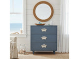Grand Bay Navy/White Chest by Crestview at Eve Furniture