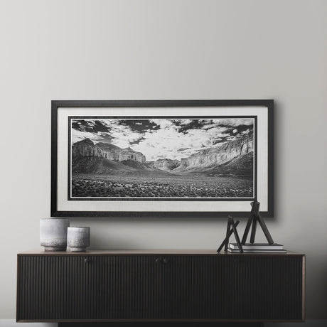 Grand Canyon Packtrain by Chris Dunker Hand Embellished Textured Framed Photo Art Print Matted under by Mercana at Eve Furniture