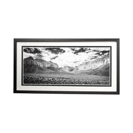 Grand Canyon Packtrain by Chris Dunker Hand Embellished Textured Framed Photo Art Print Matted under by Mercana at Eve Furniture
