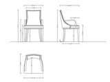 Grand Dining Armchair in Light Grey by Manhattan Comfort at Eve Furniture