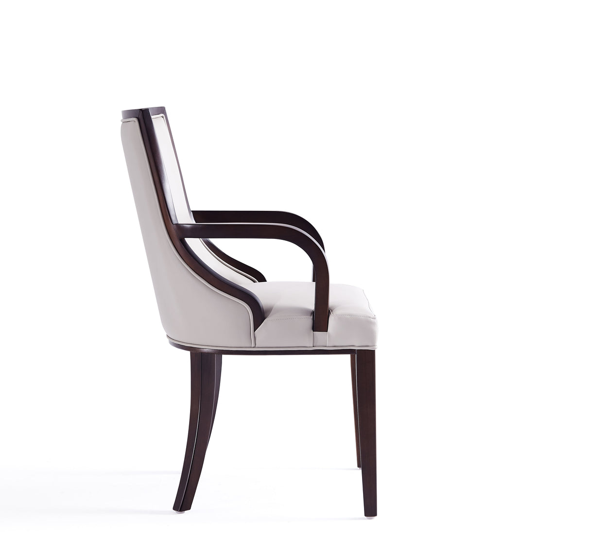 Grand Dining Armchair in Light Grey by Manhattan Comfort at Eve Furniture