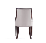 Grand Dining Armchair in Light Grey by Manhattan Comfort at Eve Furniture