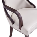 Grand Dining Armchair in Light Grey by Manhattan Comfort at Eve Furniture