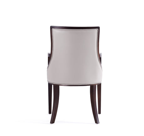 Grand Dining Armchair in Light Grey by Manhattan Comfort at Eve Furniture