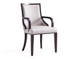 Grand Dining Armchair in Light Grey by Manhattan Comfort at Eve Furniture