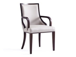 Grand Dining Armchair in Light Grey by Manhattan Comfort at Eve Furniture