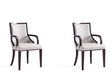 Grand Dining Armchair (set of 2) in Light Grey by Manhattan Comfort at Eve Furniture