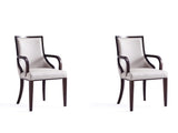 Grand Dining Armchair (set of 2) in Light Grey by Manhattan Comfort at Eve Furniture