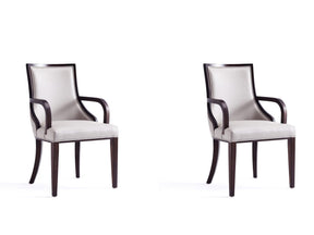 Grand Dining Armchair (set of 2) in Light Grey by Manhattan Comfort at Eve Furniture