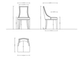 Grand Dining Chairs (set of 4) in Light Grey by Manhattan Comfort at Eve Furniture