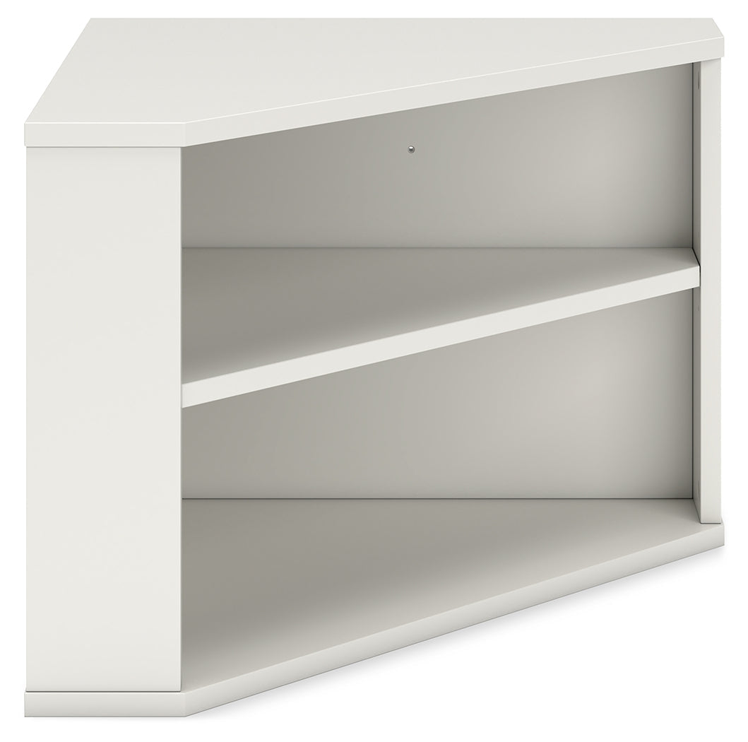 Grannen White Home Office Corner Bookcase