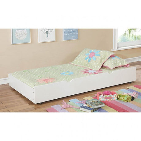 Grano White Trundle by Furniture of America at Eve Furniture