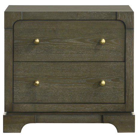 Gran Park Dark Cocoa 2-drawer Nightstand Bedside Table by Coaster at Eve Furniture