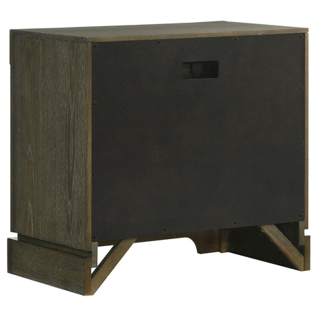Gran Park Dark Cocoa 2-drawer Nightstand Bedside Table by Coaster at Eve Furniture