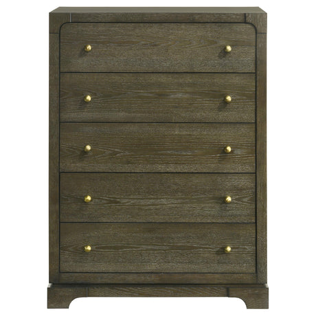 Gran Park 5-drawer Bedroom Chest of Drawers Dark Cocoa by Coaster at Eve Furniture