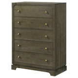 Gran Park 5-drawer Bedroom Chest of Drawers Dark Cocoa by Coaster at Eve Furniture